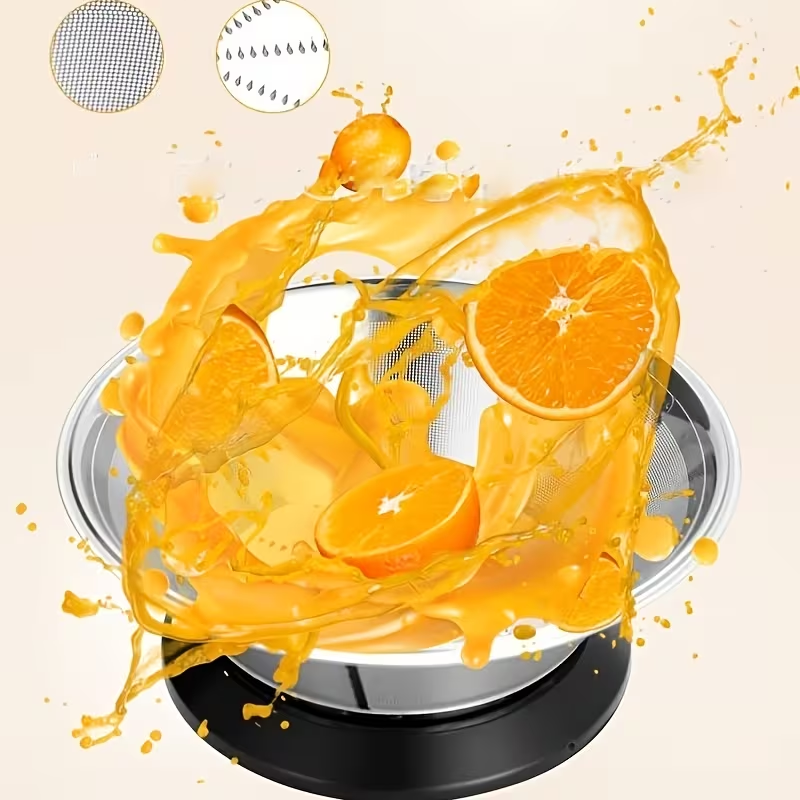 Stainless Steel High Power Portable Large Capacity Juice Extractor with Lid - Durable, Easy-Clean Design for Fresh Juice, Compatible with Most Extractor Systems, Modern Extractor, Powerful Cold Press Juicer
