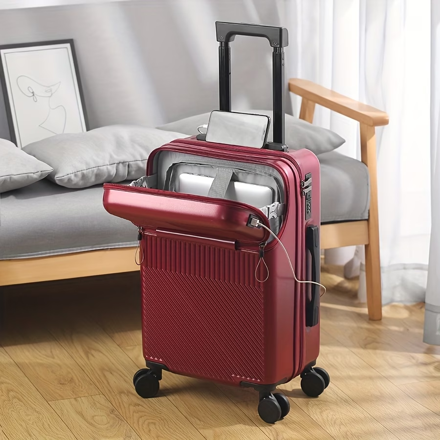 1pc 20 Inch Luggage, Travel Function Boarding Case, Luggage with Password Lock And Wheels, Suitable for Daily Use As A Neutral Bag Big Capacity Suitcase