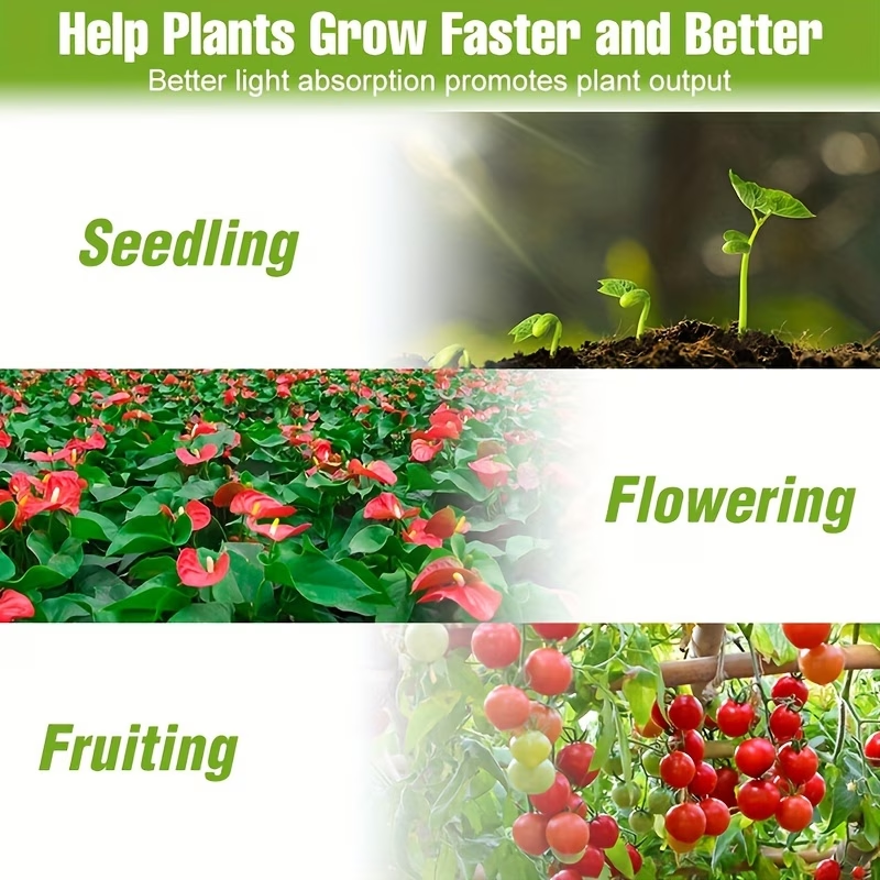 TURAOHU 1pc LED Full Spectrum Plant Grow Light USB Plant Supplementary Light for Vegetables, Succulents, Flowers, Fruits And Vegetables, Etc. Full Band Plant Grow Lights