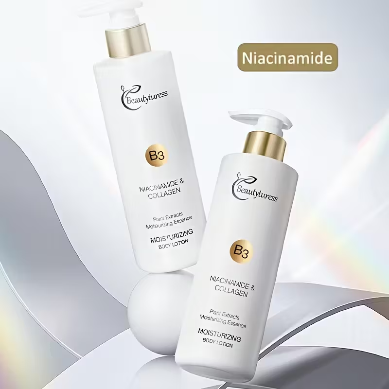 Niacinamide Essence Moisturizing Body Lotion 8.45oz - with Collagen, Vitamin E for Deep Hydration and Nourishment of Dry Skins to Make it Smooth & Soft