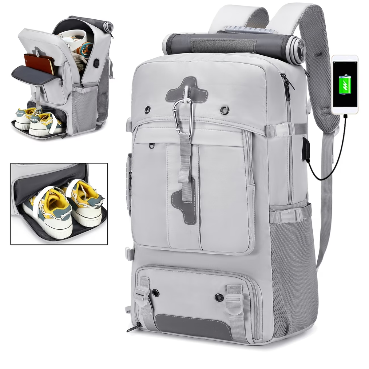 Women'S Travel Backpack, Large Capacity Carry-On Bag, Airline-Approved Backpack with Shoe Compartment, 17-Inch Laptop Backpack, Business Work Gym Weekend Bag, Can Be Used As a Single Shoulder Or Double Shoulder.