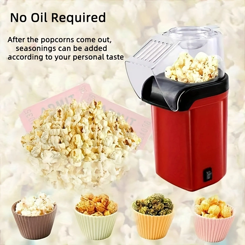 Mini popcorn maker for home use, fully automatic popcorn maker, small popcorn maker, electric hot air type home popcorn maker