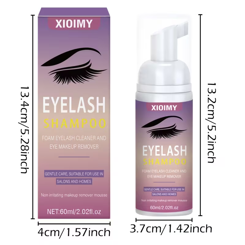 2.03oz eyelash cleaning mousse; Easy makeup removal, mild cleaning, no irritation, dedicated eye cleaning mousse, fast eyelash cleaning mousse, eyelash cleaning mousse, makeup remover, cleaning mousse, eyelash care foam