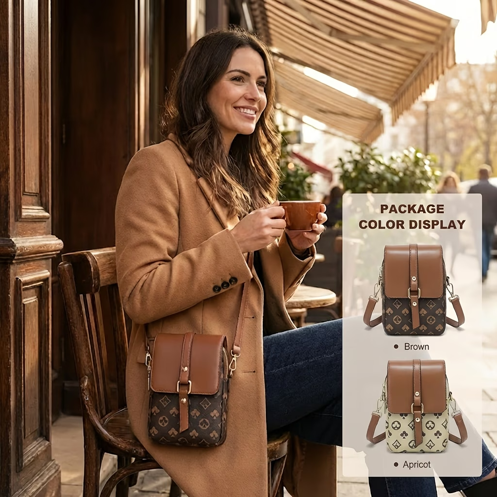 Women'S Mini Crossbody Bag - Fits Phone & Wallet, Adjustable Strap, Everyday Casual Shoulder Purse