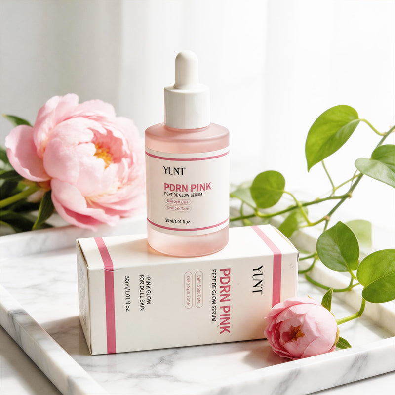YUNT PDRN PINKPEPTIDE SERUM | Brightening Serum | with PDRN, Peptide And Hydrolyzed Collagen | Skin Glow, Moisturizing, Firming And Hydration | Moisturizing Facial Primer - 1.01Fl.Oz