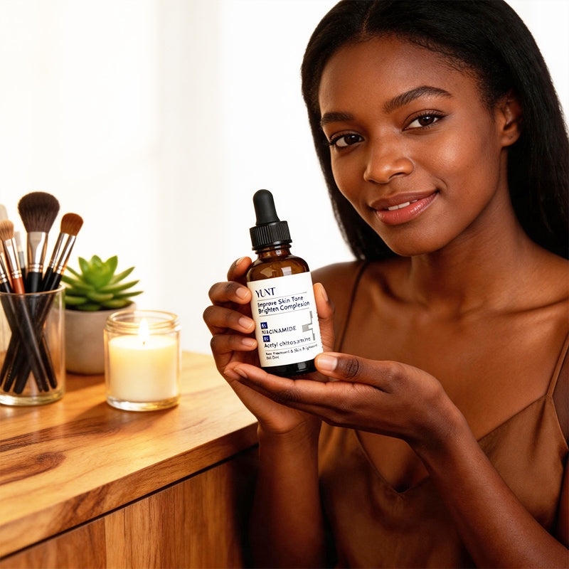 YUNT Nicotinamide Brightening Essence Instant Lifting And Firming. Hyaluronic Acid Nicotinamide Essence, Skincare, Antioxidant for Puffiness, Dark Circles, And Wrinkles, Visibly Dark Circles, Wrinkles, And Signs of Aging, Deep Hydration in 5 Seconds