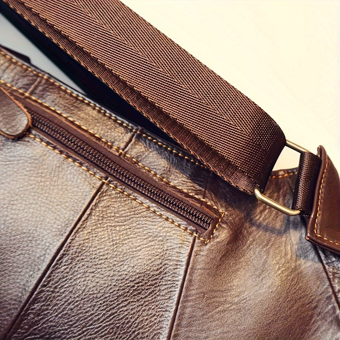 Vintage Genuine Leather Sling Bag Bags for Men Women Backpack Shoulder Messenger Crossbody Outdoor Travel Hiking Camping Tactical Chest Pack Daypack