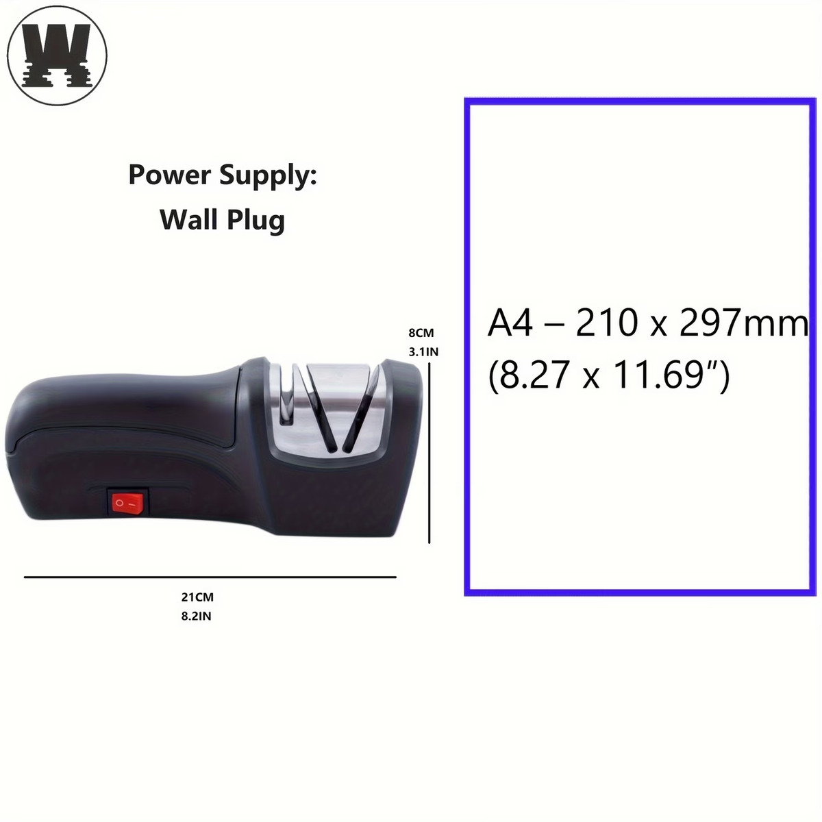 Professional Electric Knife Sharpener 20-Degree, 2-Stage Kinfe Sharpening and Polishing for Kitchen, kitchen accessories