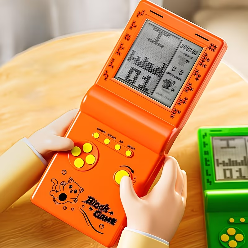 1pc Nostalgic Brick Style Handheld Game Console - Portable Multi-game Experience - the Ideal Gift for Couples (battery Not Included)