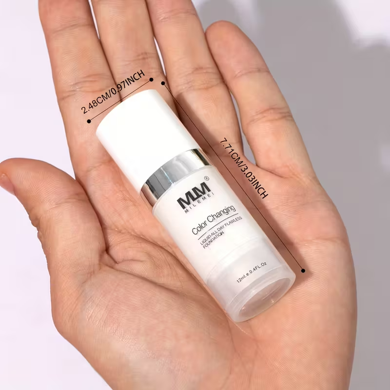 Two-In-One Color-Changing Foundation, Long-Lasting Waterproof, Medium to Full Coverage Matte End Base Makeup. All Light Beige Types, Smooth Texture, Easy Application. Perfect Summer Mother'S Day Gift for Girlfriend, Mother, Or Friend