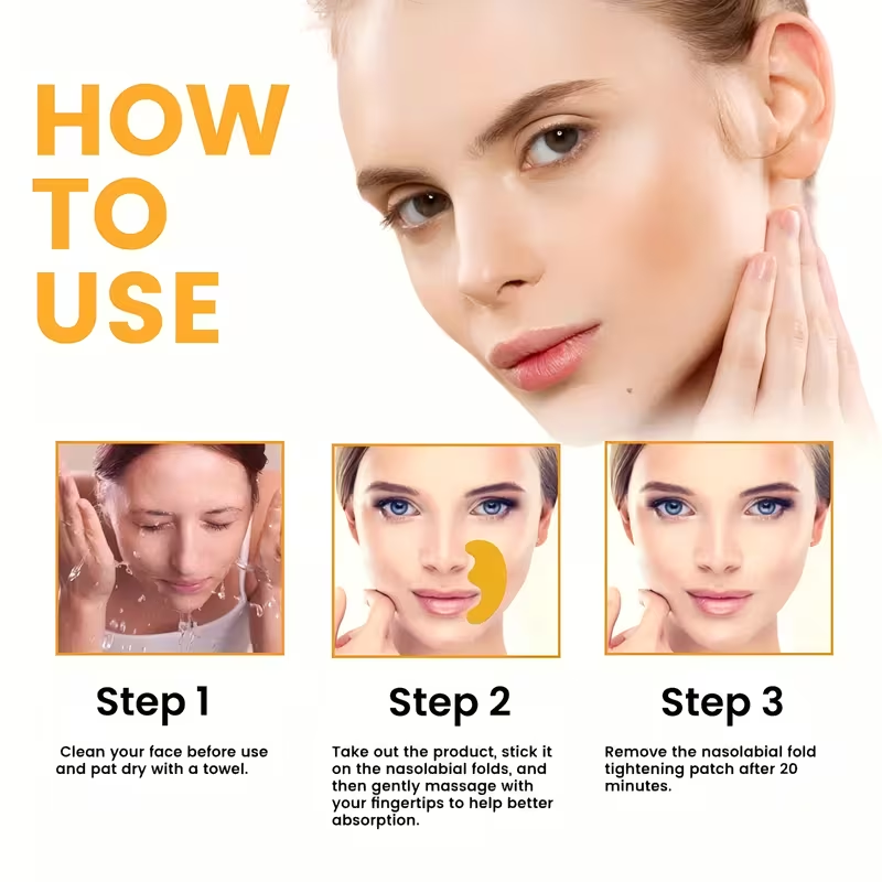 10pcs of Patches for Smoothing Nasolabial Folds - a Solution for Firming Skin Care, Resulting in Smooth And Youthful Skin