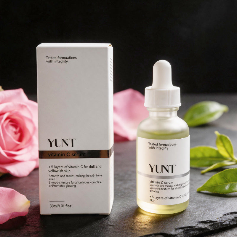 YUNT Vitamin C serum,Multi-dimensional brightening, reducing dullness,Hyaluronic Acid and Retinol, Improves Elasticity, Heals Dryskin