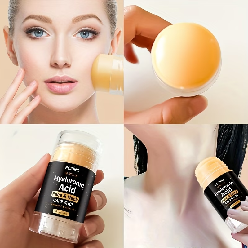 5s Moisturizing, 1.411oz Hyaluronic Acid Facial and Neck Care Stick, Deep Moisturizing, Brighten Skin, 0 Stickiness, Make the Skin Appear Lighter, Create a More Even-looking Light Beige, Convenient, Face, Neck, Hands, Feet, Summer, Men, Women, Gifts