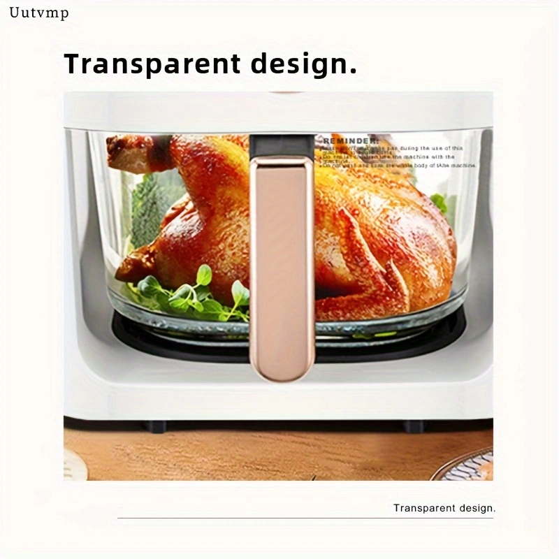 Home-use multi-functional smart air fryer, large capacity 6 liters, visual air fryer, fully automatic electric fryer.