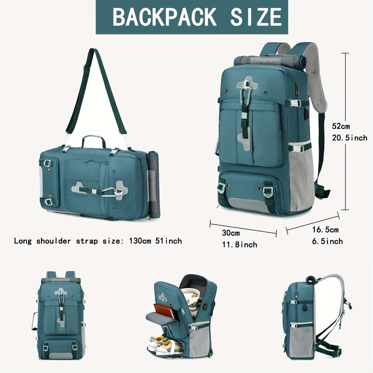 Women'S Travel Backpack, Large Capacity Carry-On Bag, Airline-Approved Backpack with Shoe Compartment, 17-Inch Laptop Backpack, Business Work Gym Weekend Bag, Can Be Used As a Single Shoulder Or Double Shoulder.