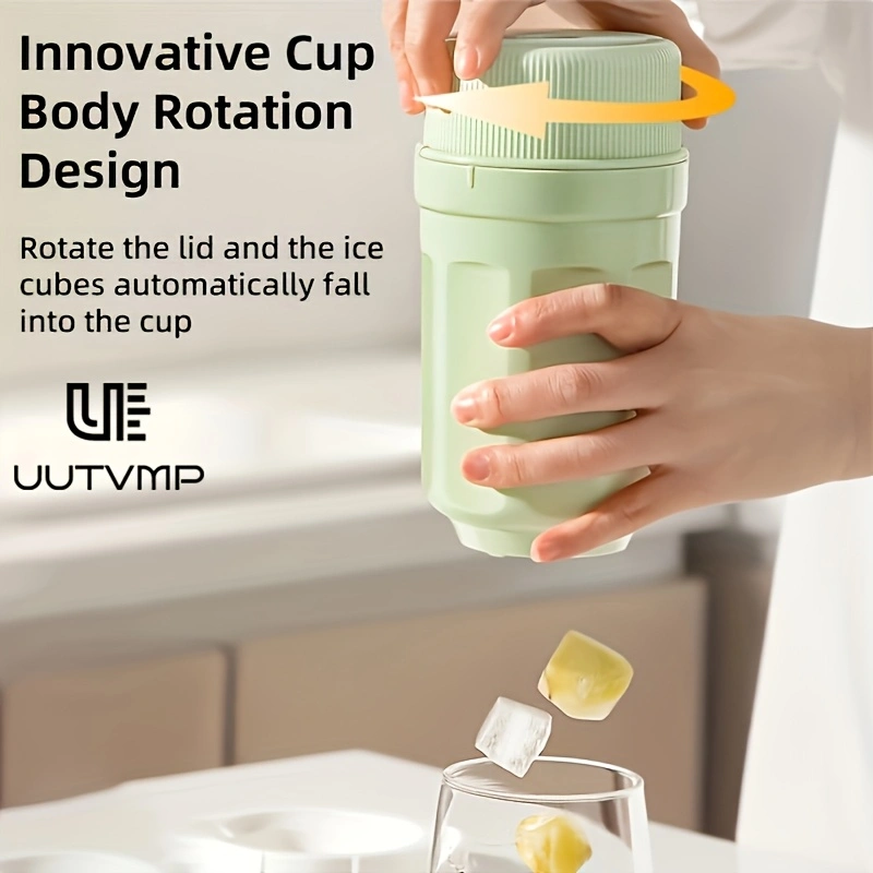 Twist Ice Maker Mold | Rotating Release Bar Tools | Food-Grade PP Material | DIY Summer Drinks, Frozen Cubes, Iced Beverages & Coffee | Ice Tray Molds, Reusable Ice Cube Trays