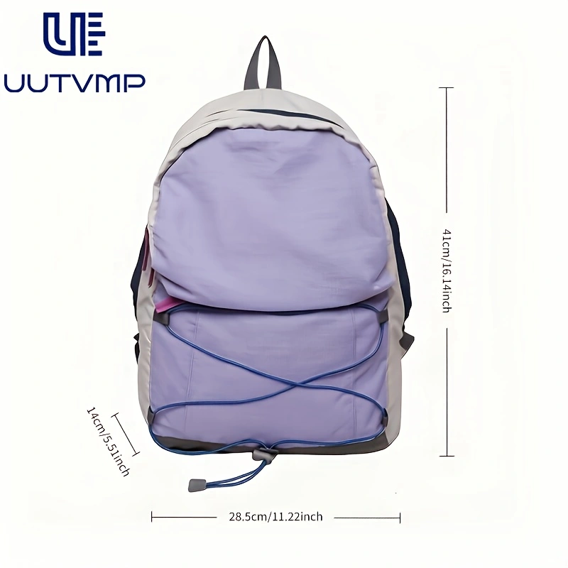 Two-tone backpack, suitable for students, travel, hiking, mountaineering, and leisure sports.