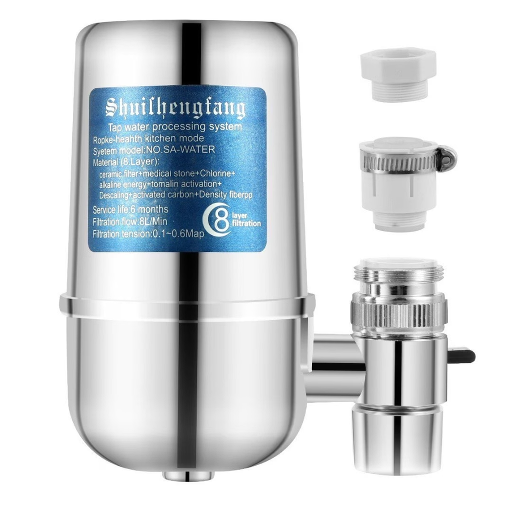 TURAOHU Faucet Water Filter Faucet Mount Water Filtration System Household Kitchen Water Purifier Tap Water Filter