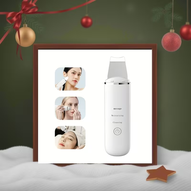 Home Use Facial Pore Cleaner Deep Cleansing Peeling Skin Scrubber Face Spatula, Skin Spatula Cleanser, Skin Spatula for Face, Facial Spatula Cleansing Electric Pore Cleanser Skin Shovel Machine