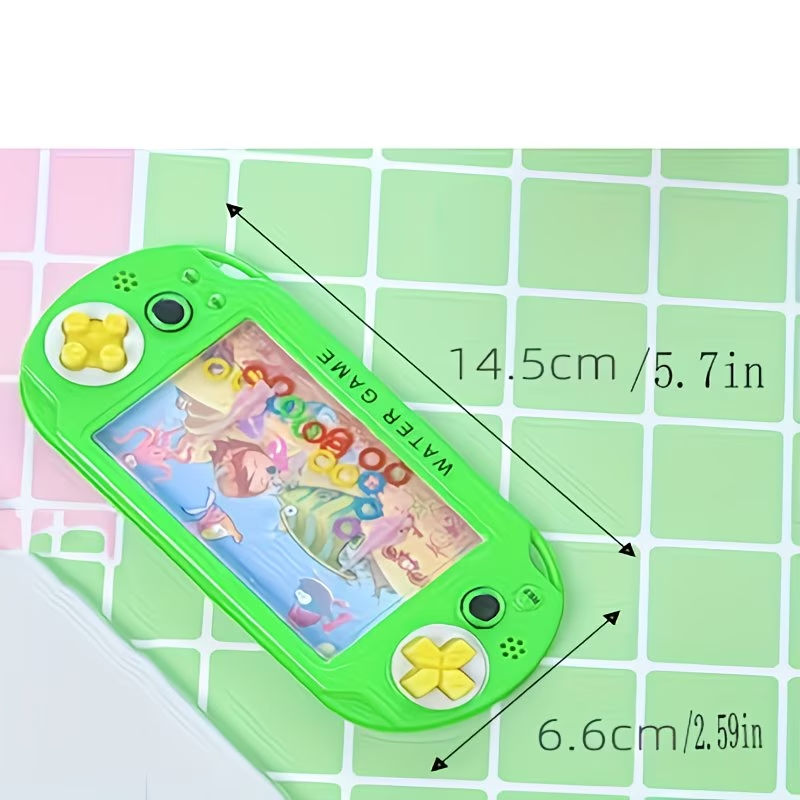 2pcs Mini Water Ring Toss Game - Vibrant Multi-Color - Handheld Water Play Toy for Travel & Party Favors