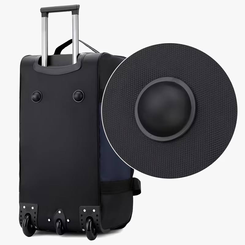 Large Capacity Expandable Travel Bag, Can Be Carried as a Backpack, Pulled on Wheels, or Handheld, Dual-Use as a Shoulder Bag or Backpack