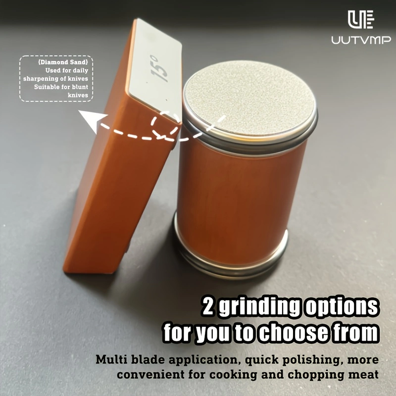 Rolling Knife Sharpener Kit, Knife Sharpening Tool with Diamond for Steel Of Any Hardness And Magnetic Angle Technology with 15&20 Degrees, Rolling Knife Sharpener Set for Kitchen Knives