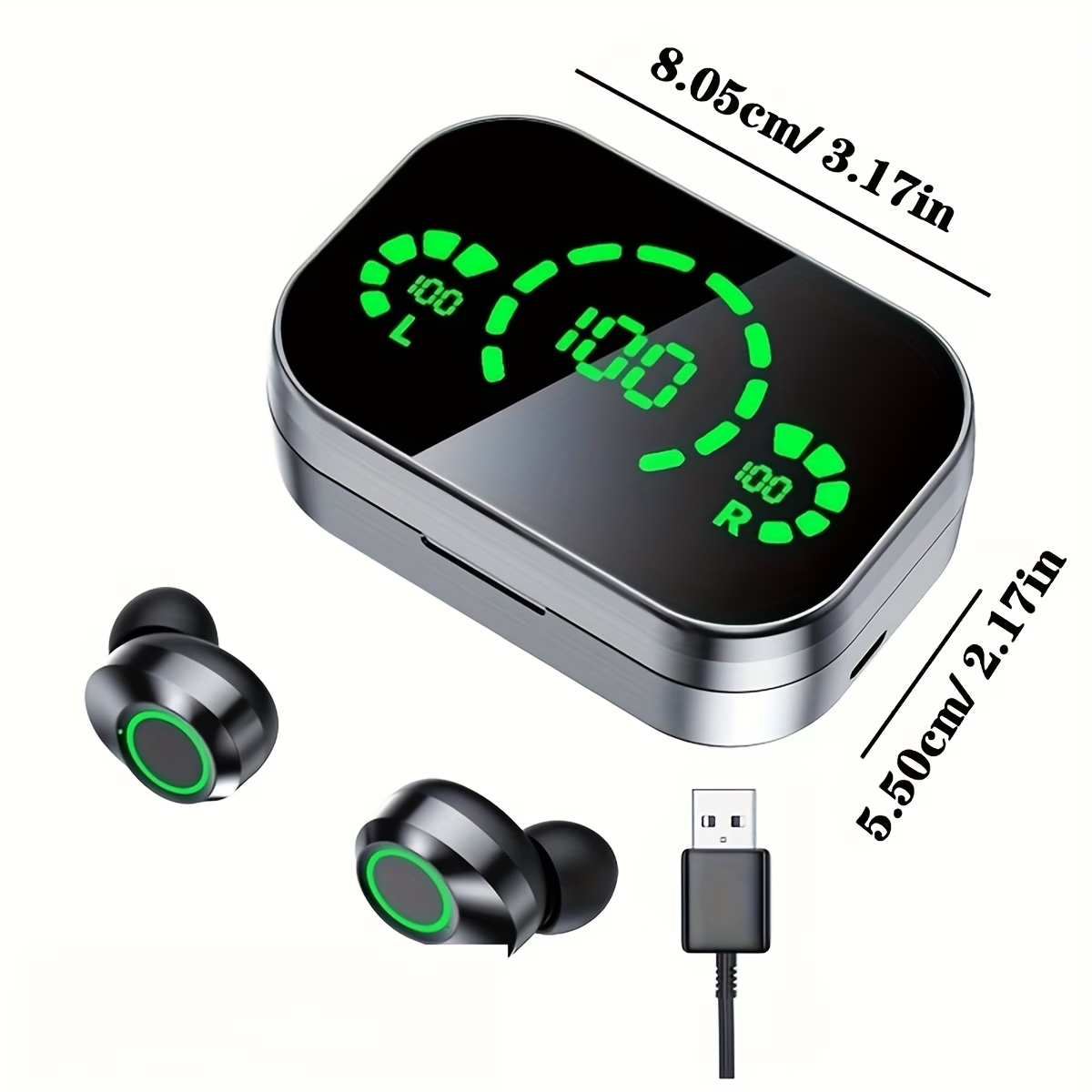 New Wireless Earbuds Headset Earphone Mini Earpiece TWS Stereo Headphone for Xiaomi for iPhone Phone Headphones Earbuds,for Valentine's Day Gift