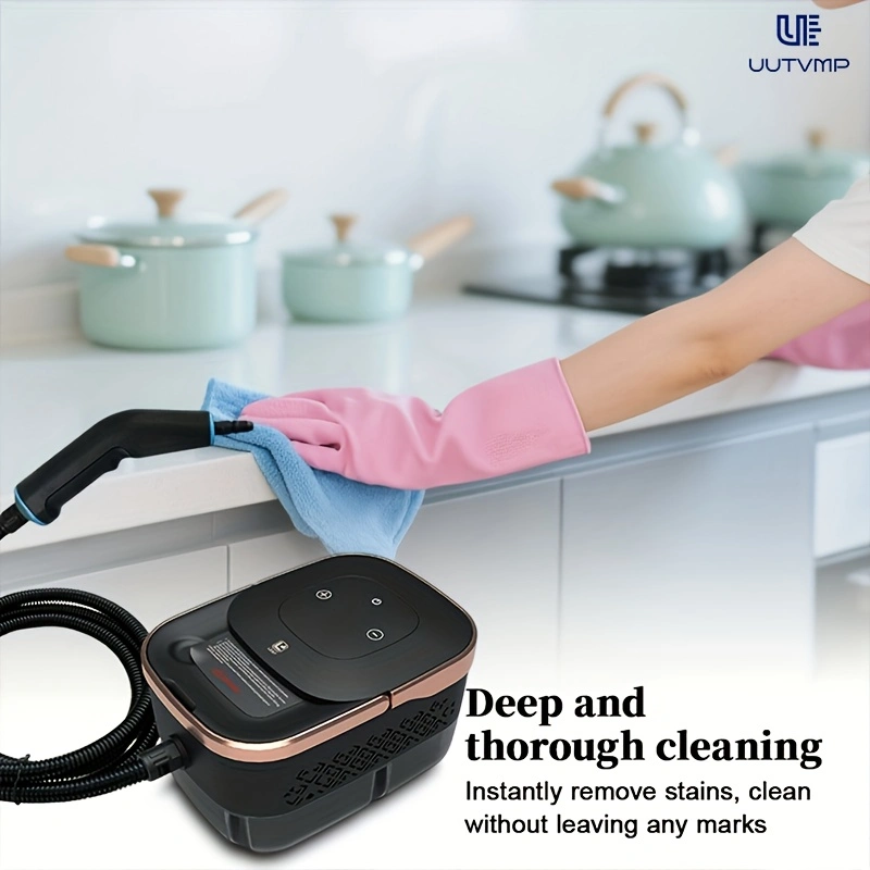 Goodslinesshop 1500W Portable Handheld Steam Cleaner with 6-Level Adjustable Settings, 15s Fast Heat-Up, Instant Steam Suitable for Home Floors, Tile, Car Detailing, Grease Removal, Multi- Floor Care for Floors, Grout, Car Accessories