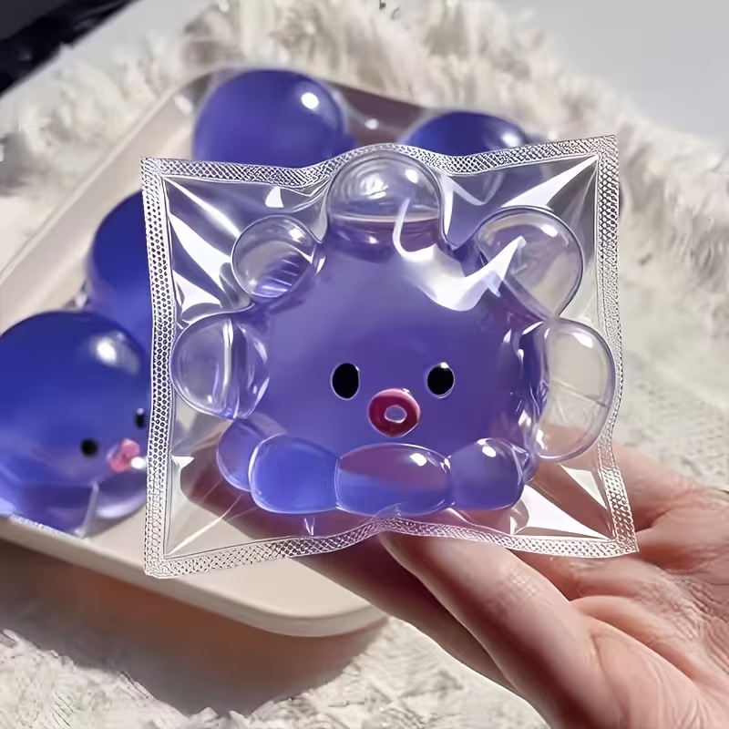 Self-Made Bubble-Making Octopus-Shaped Toy with Squeezing, Pressing And Inflating Functions. Slow Rebounding Bubble-Making Fun. an Interesting Gift for Parties, Birthdays, Halloween Or Christmas (Random Colors)