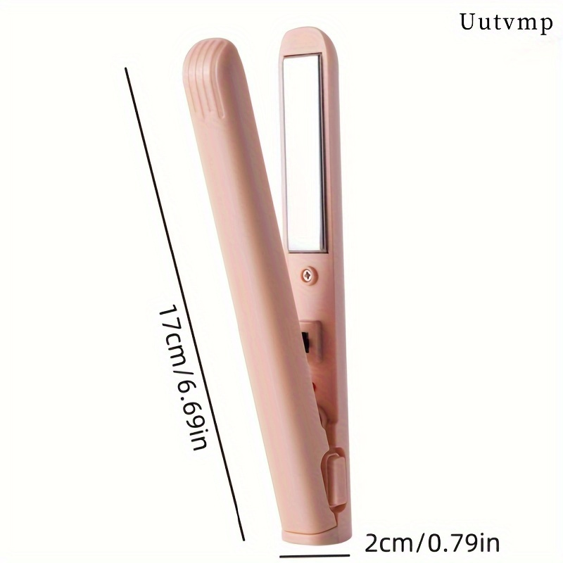 USB plug-in mini hair straightener and curling iron