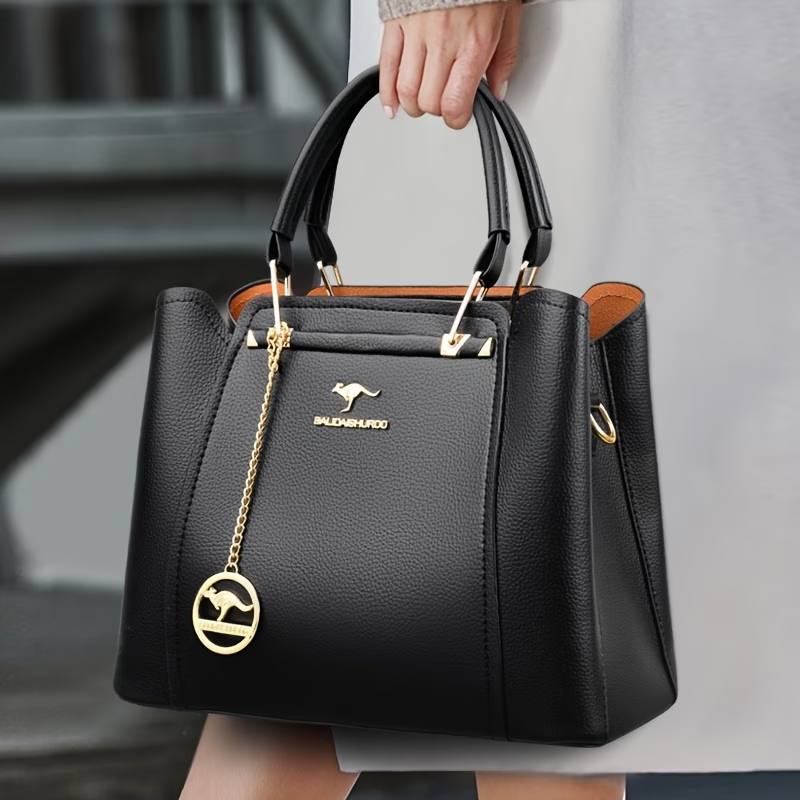 Single-Shoulder Women'S Bag 2025 New Style Tote Middle-Aged Handbag Versatile Elegant And Fashionable Mom Crossbody Bag