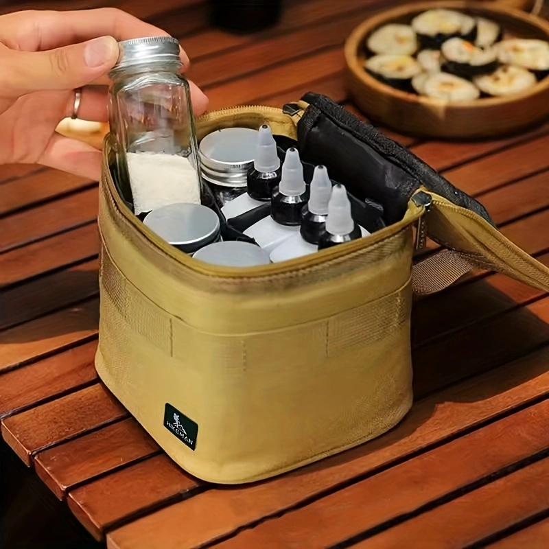 Outdoor condiment storage bag, cutlery storage bag, tote bag/anti-collision bag, multi-functional outdoor storage bag