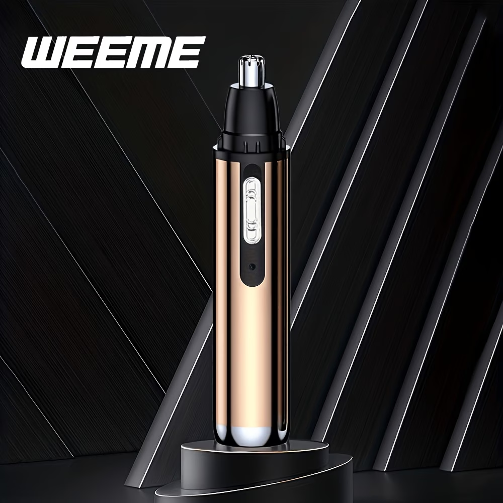 Electric Nose Hair Trimmer, USB Rechargeable Nose and Ear Hair Clipper, Unisex Nose Shaver, Eyebrow and Facial Hair Removal Device