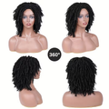 10" African Twist Braid Wig | Low Maintenance, Realistic Texture, Y2K & Cool Girl Style, Natural Black, Essential for Daily & Event Looks