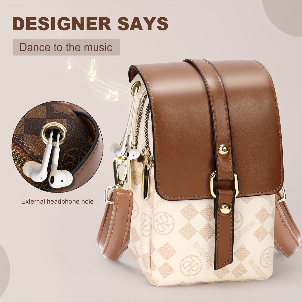Women'S Mini Crossbody Bag - Fits Phone & Wallet, Adjustable Strap, Everyday Casual Shoulder Purse