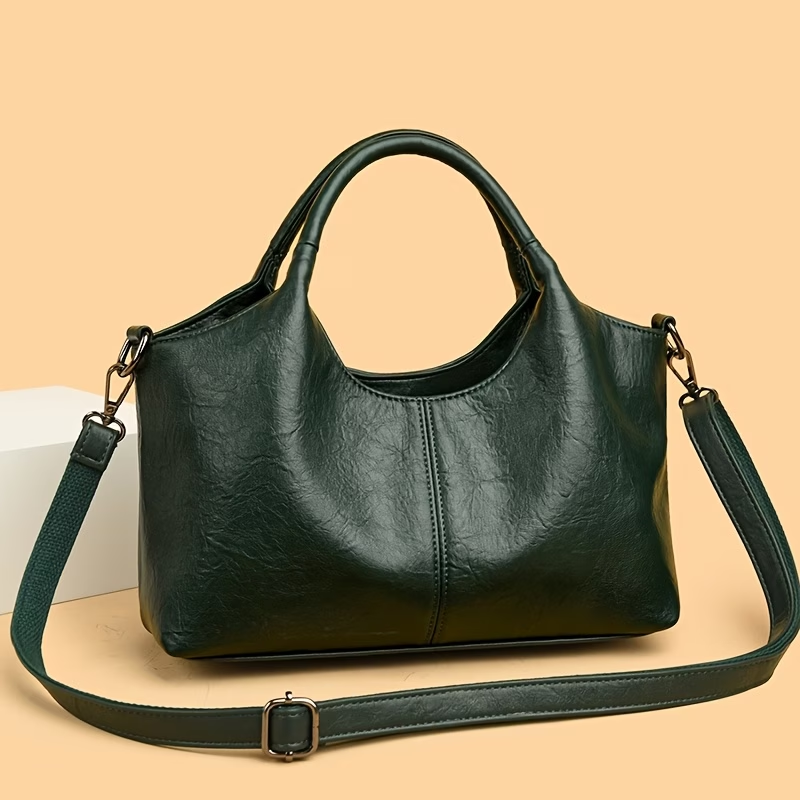 Handbag Handbag High-Quality PU Wo 's Hand Carry Simple Casual Handbag Banquet Shopping Travel Handbag