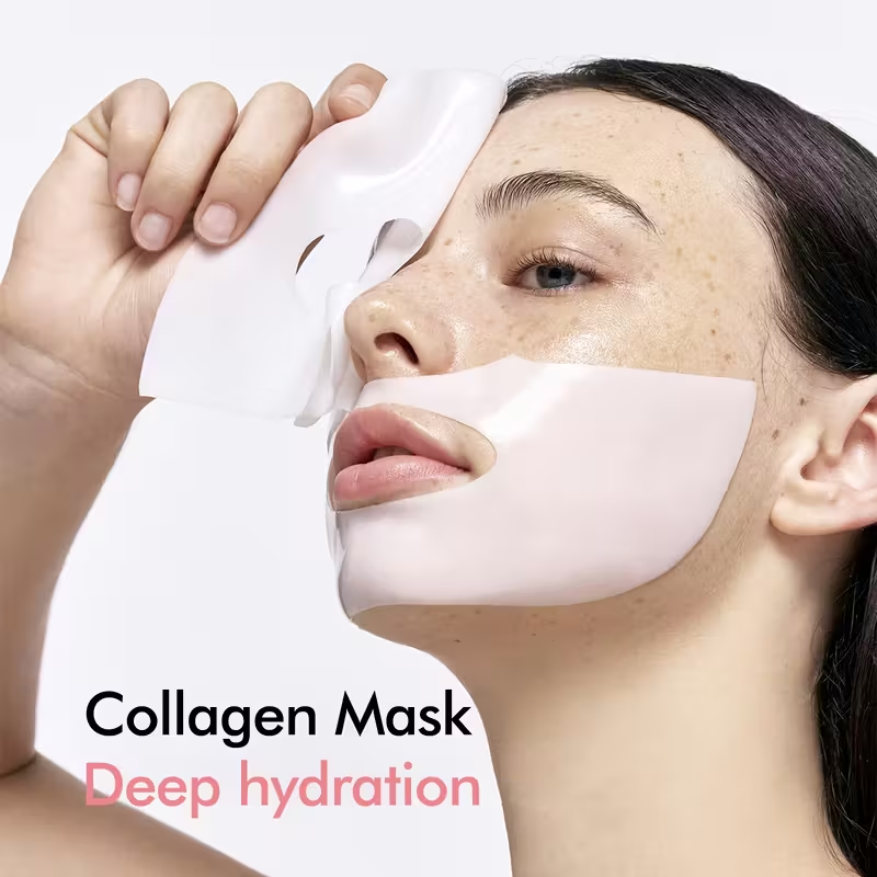 15pcs Set of Bio-Collagen Strong Moisturizing Masks, Deeply Hydrates The Skin, Making The Face More Hydrated, Delicate, And Bright. Rich in Bio-Collagen, It Helps to Say Goodbye to Dry, Dull, And Sagging Skin
