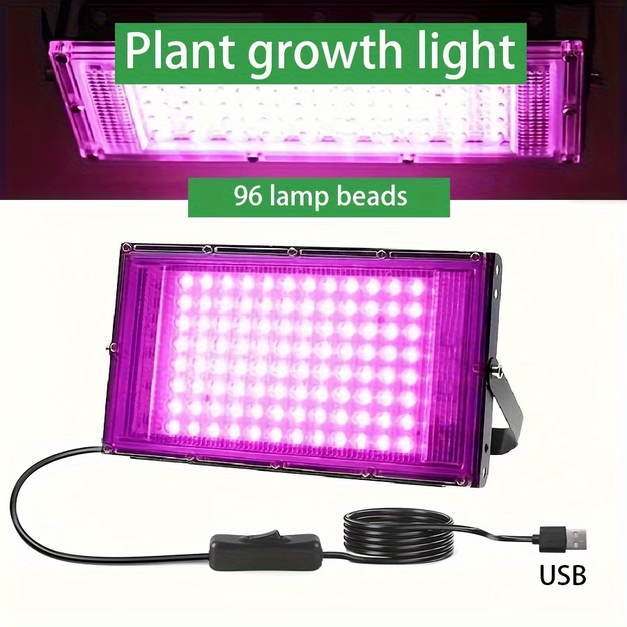 TURAOHU 1pc LED Full Spectrum Plant Grow Light USB Plant Supplementary Light for Vegetables, Succulents, Flowers, Fruits And Vegetables, Etc. Full Band Plant Grow Lights