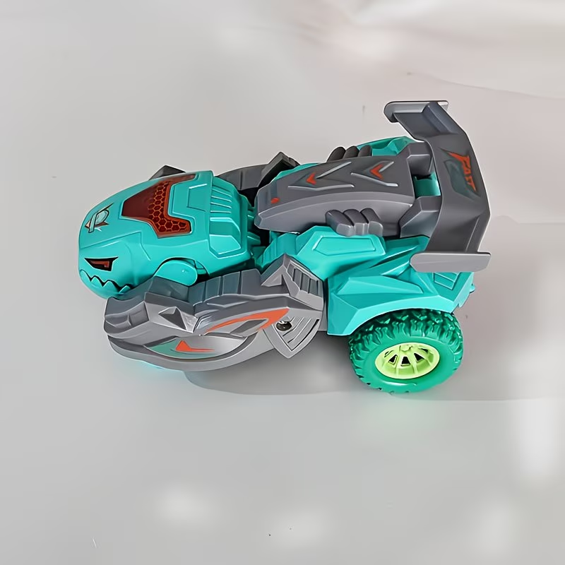 Transforming Dinosaur Car Toys, 2-In-1 Automatic Dinosaur Transform Car Toy, Dinosaur Transformer Toy for Kids Christmas, Halloween, Thanksgiving Gifts