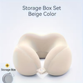 Ergonomic U-Shaped Neck Pillow with Storage Bag - Memory Foam Travel & Office, Removable & Machine-Washable Cover, Lightweight Portable Cervical Pillow for Airplane, Car, Bed - Compression-Fit Design for S (No Power Required) Sinterklaas