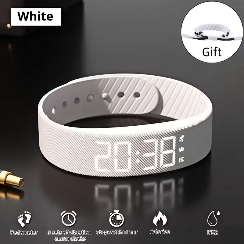 Multi-Functional Minimalist and Stylish Unisex Digital Watch with Alarm, Pedometer, Stopwatch, Luminous Display. A Fashionable Sports Multi-Function Wristwatch for Students, Comfortable to Wear Without Feeling. Perfect Holiday Gift for Any