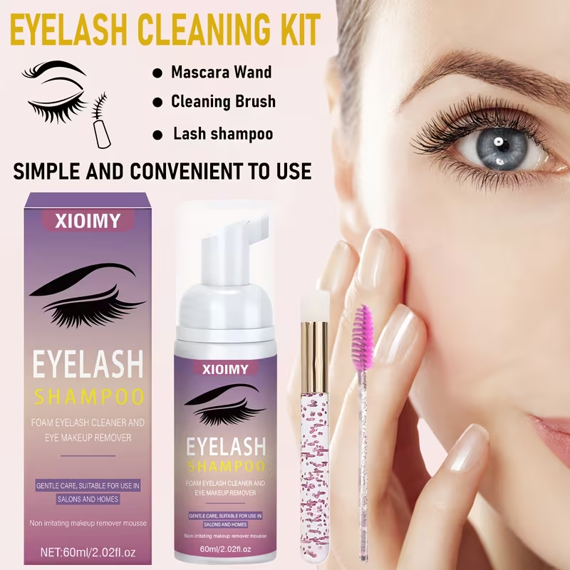 2.03oz eyelash cleaning mousse; Easy makeup removal, mild cleaning, no irritation, dedicated eye cleaning mousse, fast eyelash cleaning mousse, eyelash cleaning mousse, makeup remover, cleaning mousse, eyelash care foam