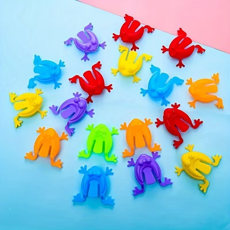15pcs Vibrant Mini Jumping Frogs - Finger Dexterity Game, Counting & Math Skill Builder, Ideal for Birthday Party Favors & Educational Play, Other (Party Favors) for Halloween,Christmas Event & Party Supplies Halloween&Christmas for Christmas,Newyear