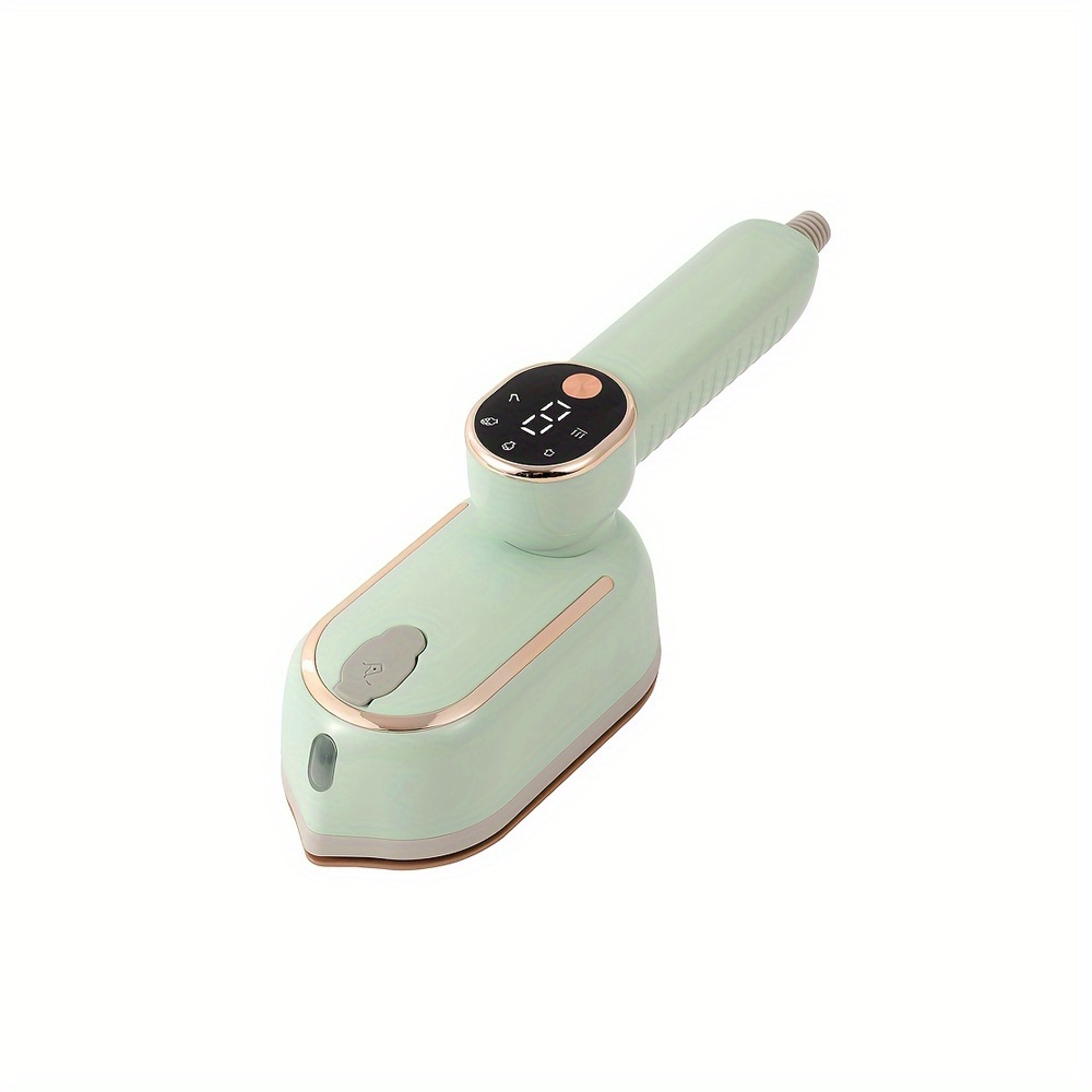 Digital display handheld garment steamer, travel-friendly portable iron, household steam iron for ironing clothes, intelligent five-level adjustment, wet and dry use, quick wrinkle removal iron.