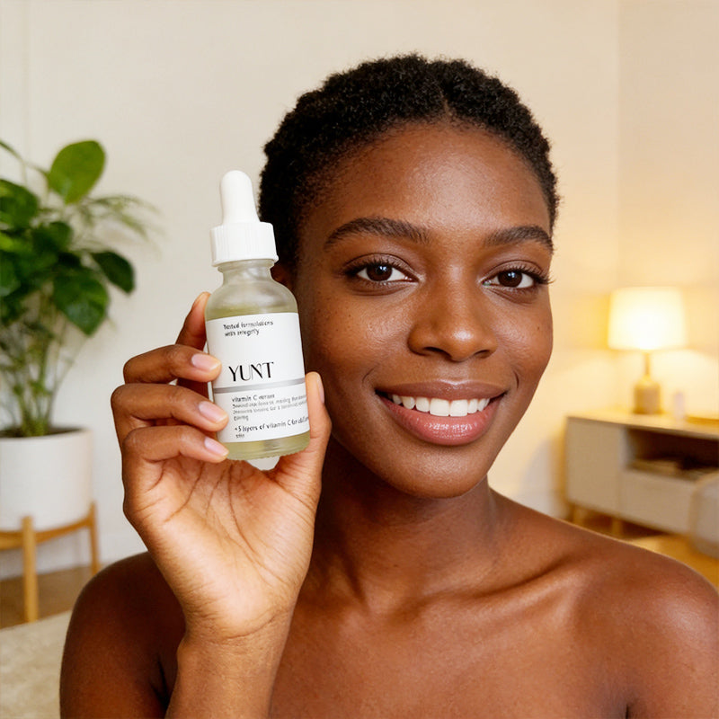 YUNT Vitamin C serum,Multi-dimensional brightening, reducing dullness,Hyaluronic Acid and Retinol, Improves Elasticity, Heals Dryskin
