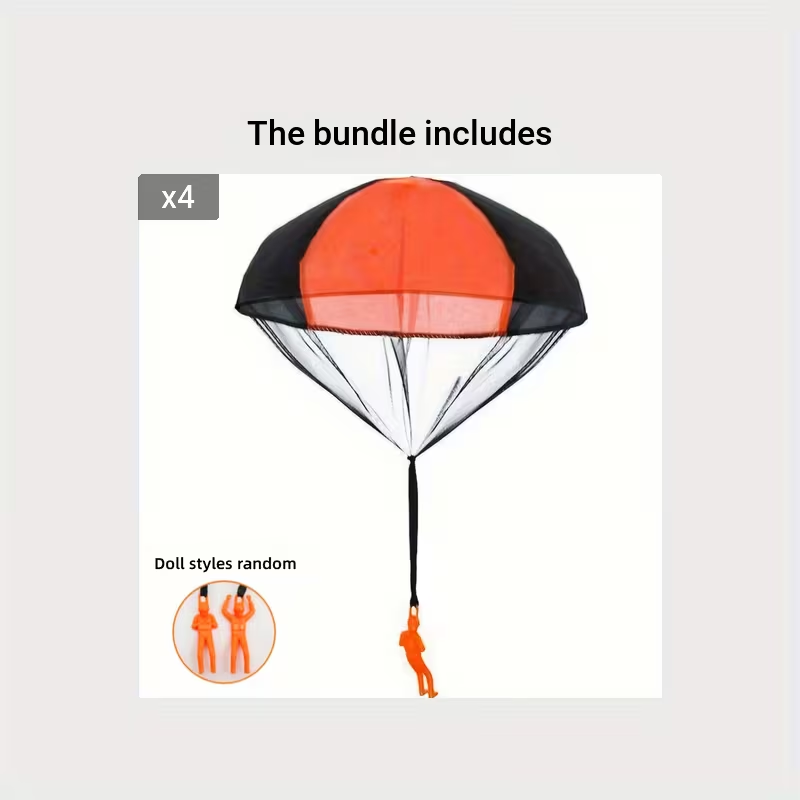 Tangle Parachute Figures Hand Throw Soliders Square Outdoor Youngsters's Flying Toys
