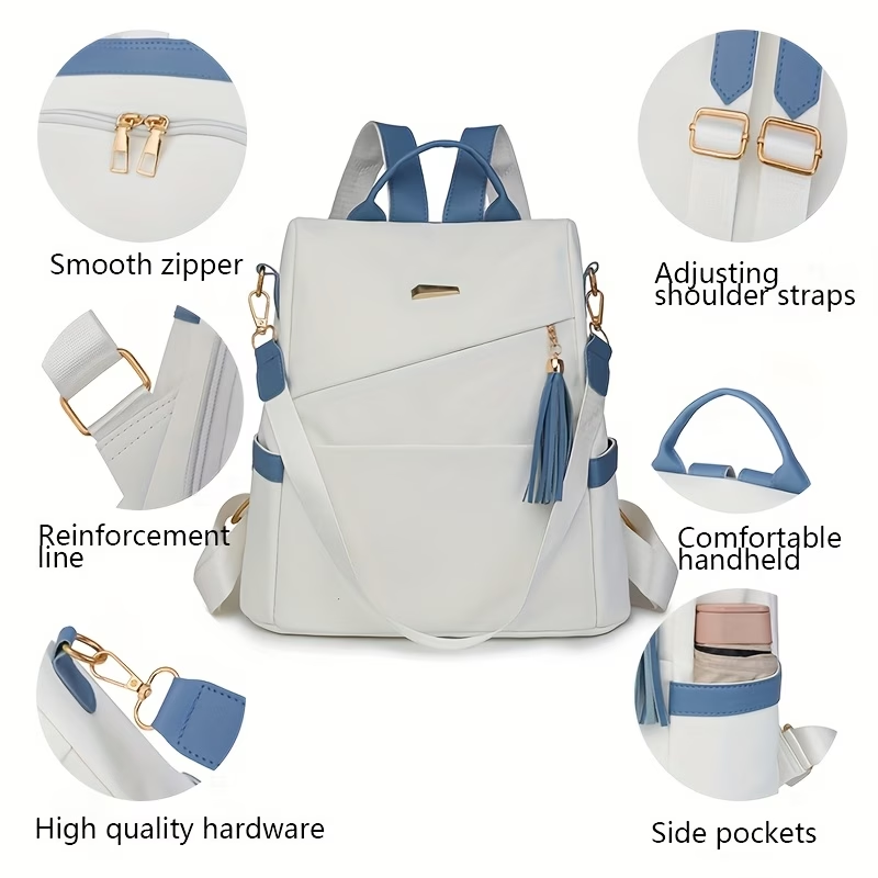 Anti-theft Lightweight and Stylish Women's Backpack, Large-capacity Korean-style Versatile Shoulder Bag for Travel and Outings