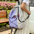 Two-tone backpack, suitable for students, travel, hiking, mountaineering, and leisure sports.