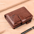 Luxury RFID Card Holder Wallet for Men, Featuring a Zipper Coin Purse And Made of Portable Faux Leather