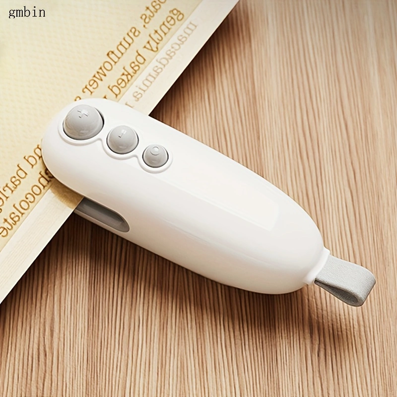 Mini sealing machine, small household rechargeable plastic sealer, food moisture-proof and freshness-preserving hand-operated sealing machine, dual-purpose sealing machine, long battery life, compact and portable.